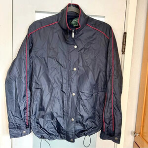 Vintage 90s Lauren Ralph Lauren Jacket Womens Navy Blue Windbreaker Size Small